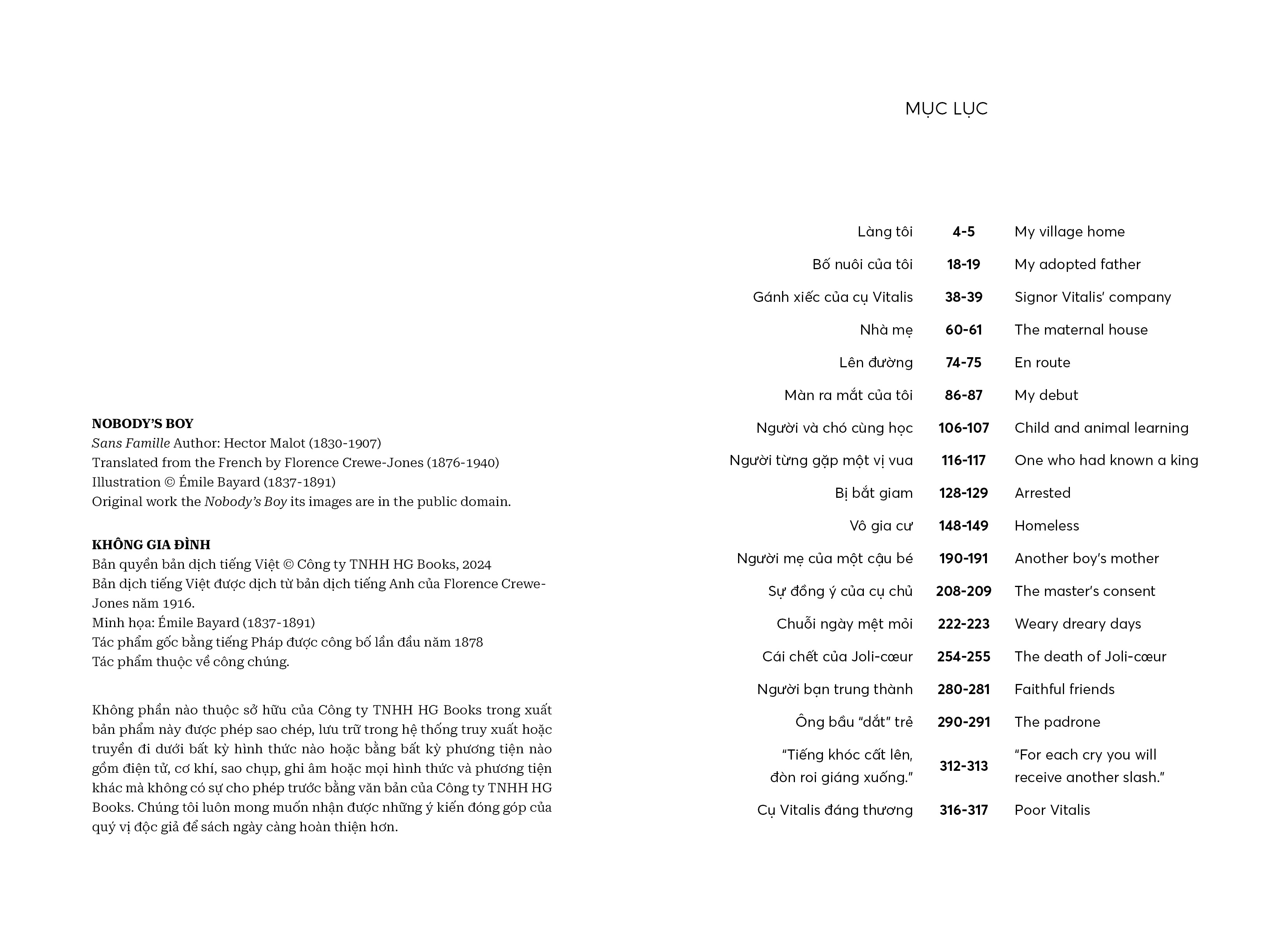 bộ không gia đình - nobodyℹs boy - song ngữ anh-việt - tập 1 - Ảnh 3