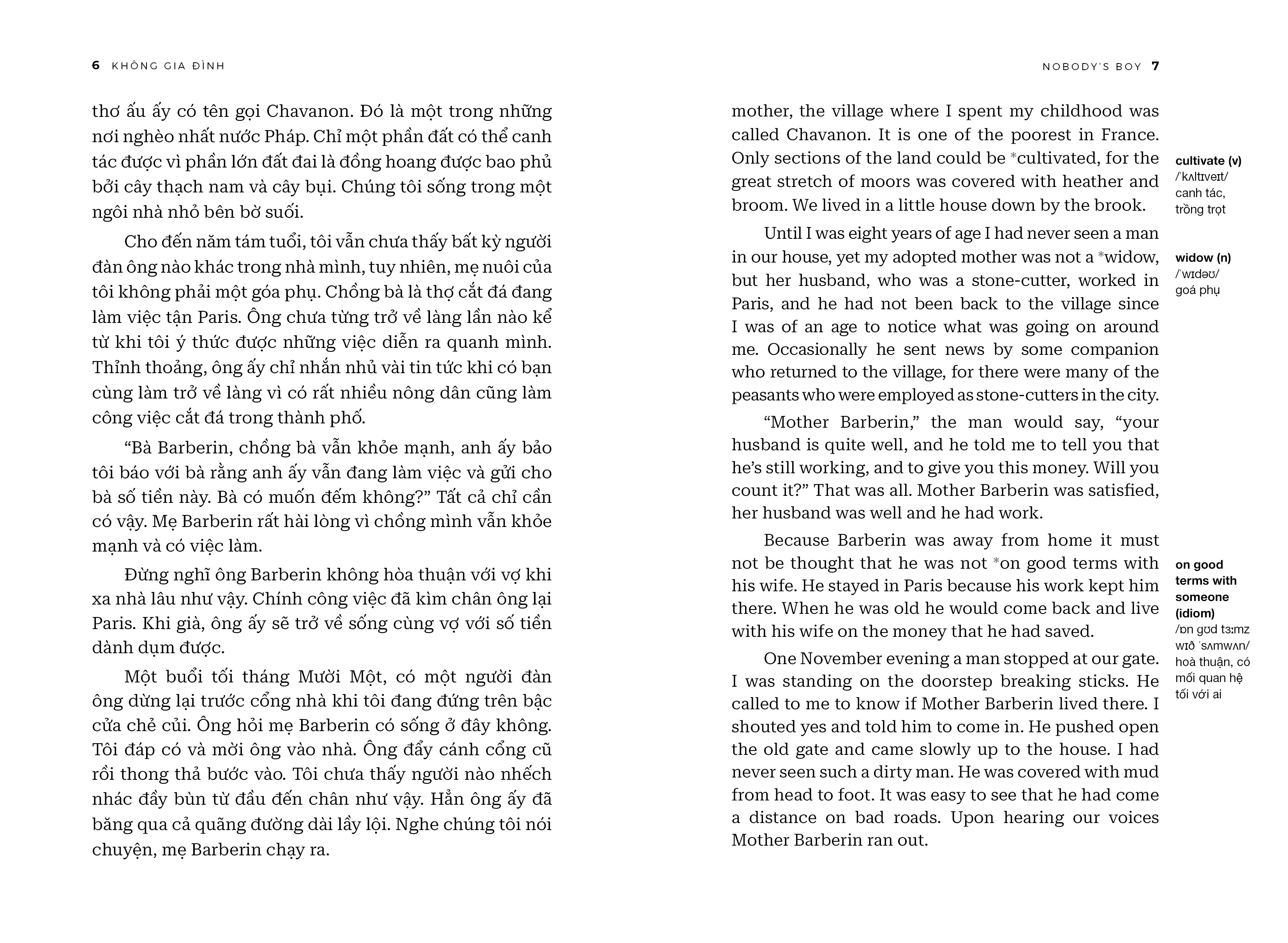 bộ không gia đình - nobodyℹs boy - song ngữ anh-việt - tập 1 - Ảnh 5