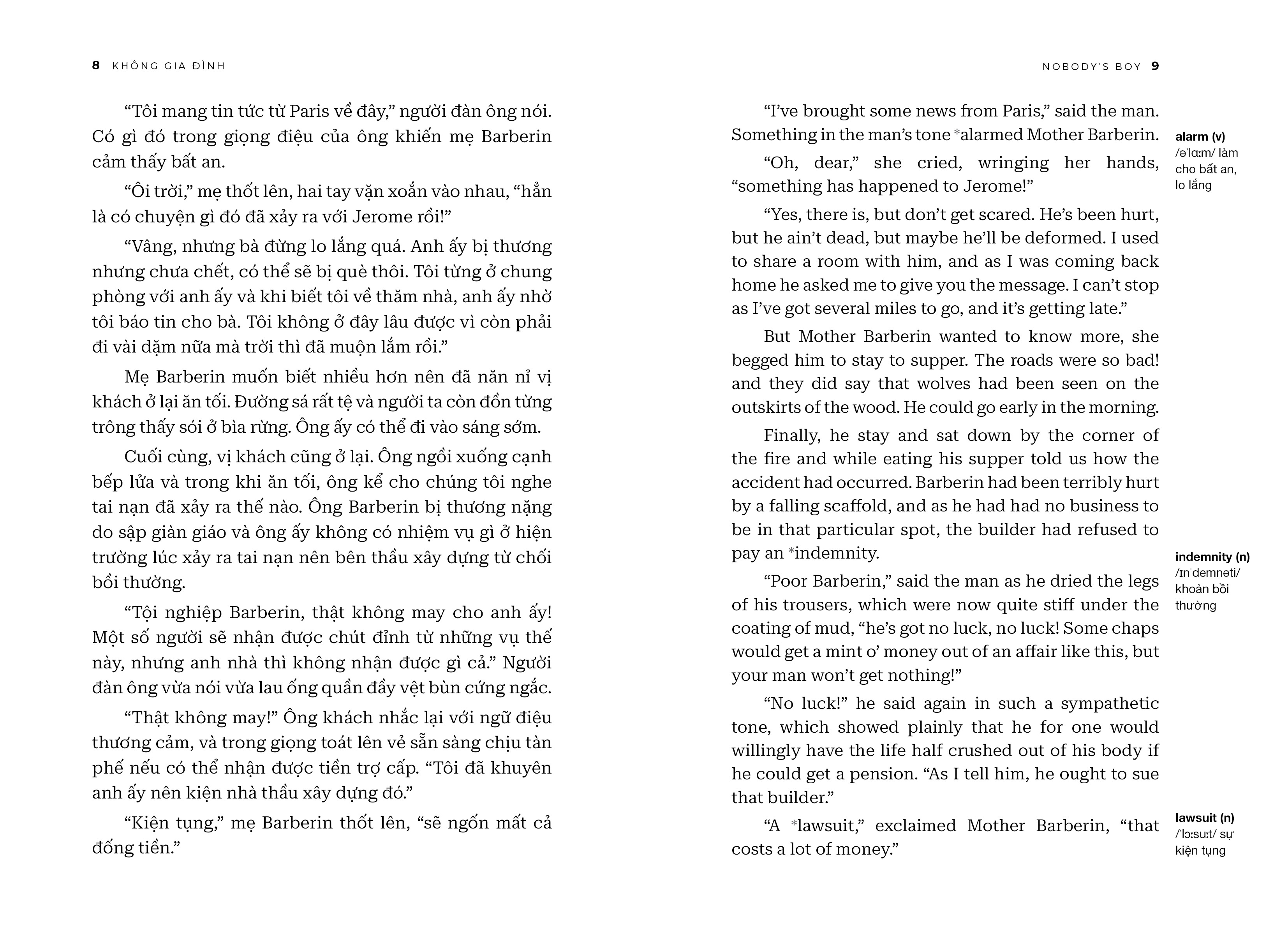 bộ không gia đình - nobodyℹs boy - song ngữ anh-việt - tập 1 - Ảnh 6