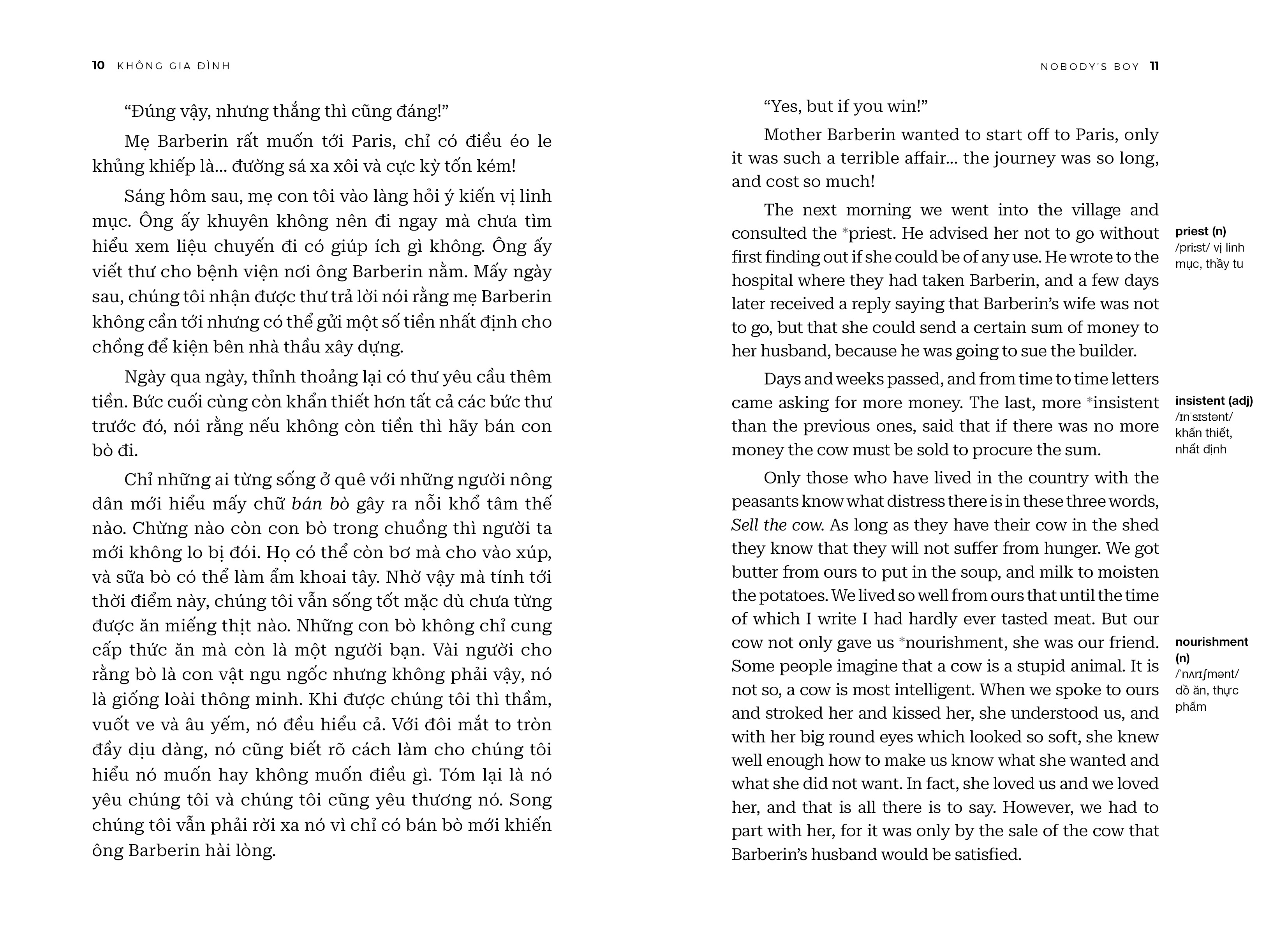 bộ không gia đình - nobodyℹs boy - song ngữ anh-việt - tập 1 - Ảnh 7