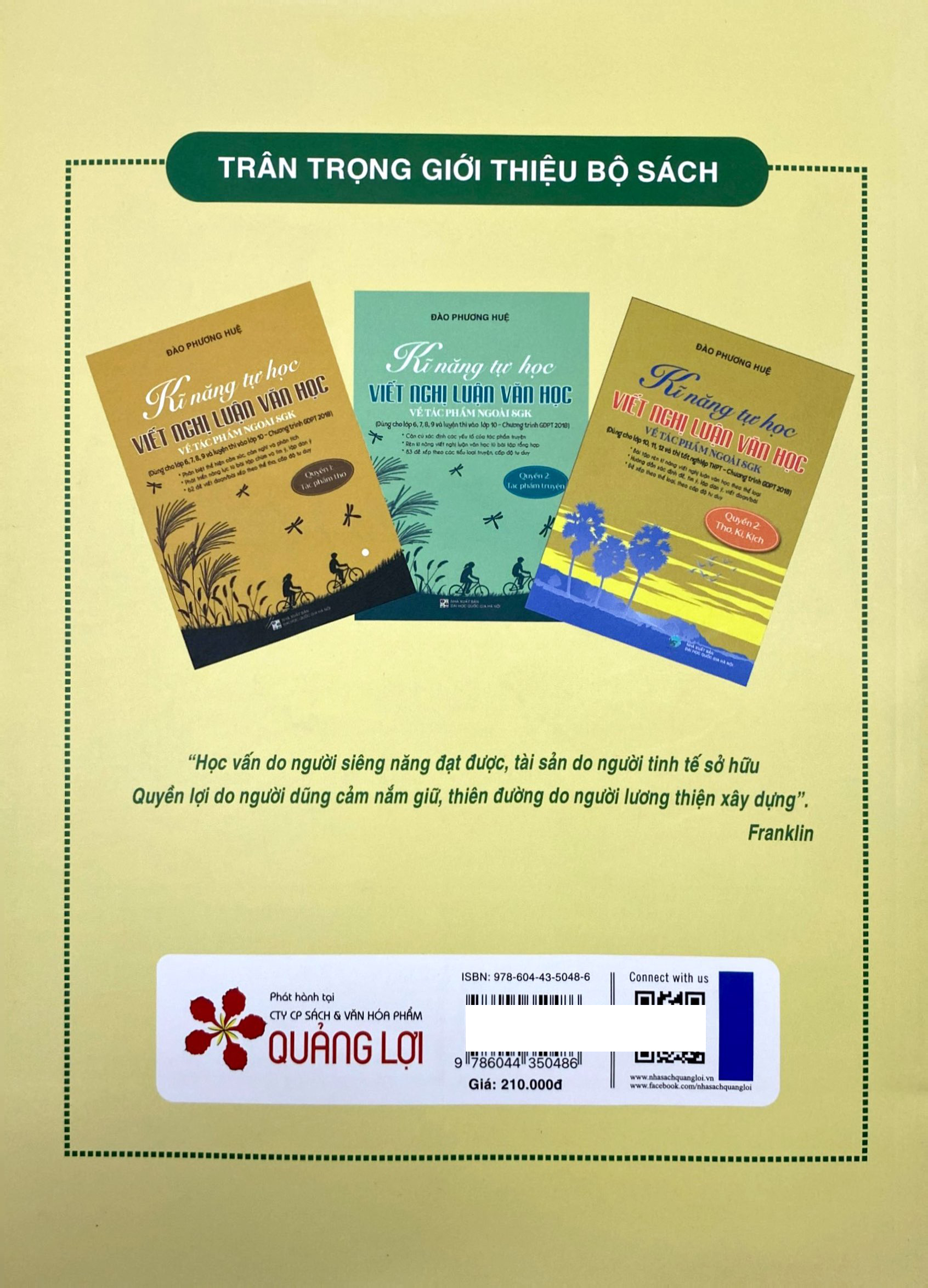 Bo
						
										
										Ki Nang Tu Hoc Viet Van Nghi Luan Van Hoc Ve Tac Pham Ngoai SGK - Quyen 1 - Truyen, Tieu Thuyet, Phong Su - Ảnh 8