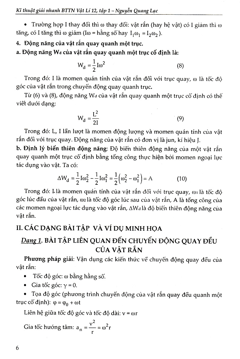 bộ kĩ thuật giải nhanh bài tập trắc nghiệm vật lí 12 - tập 1 - Ảnh 7