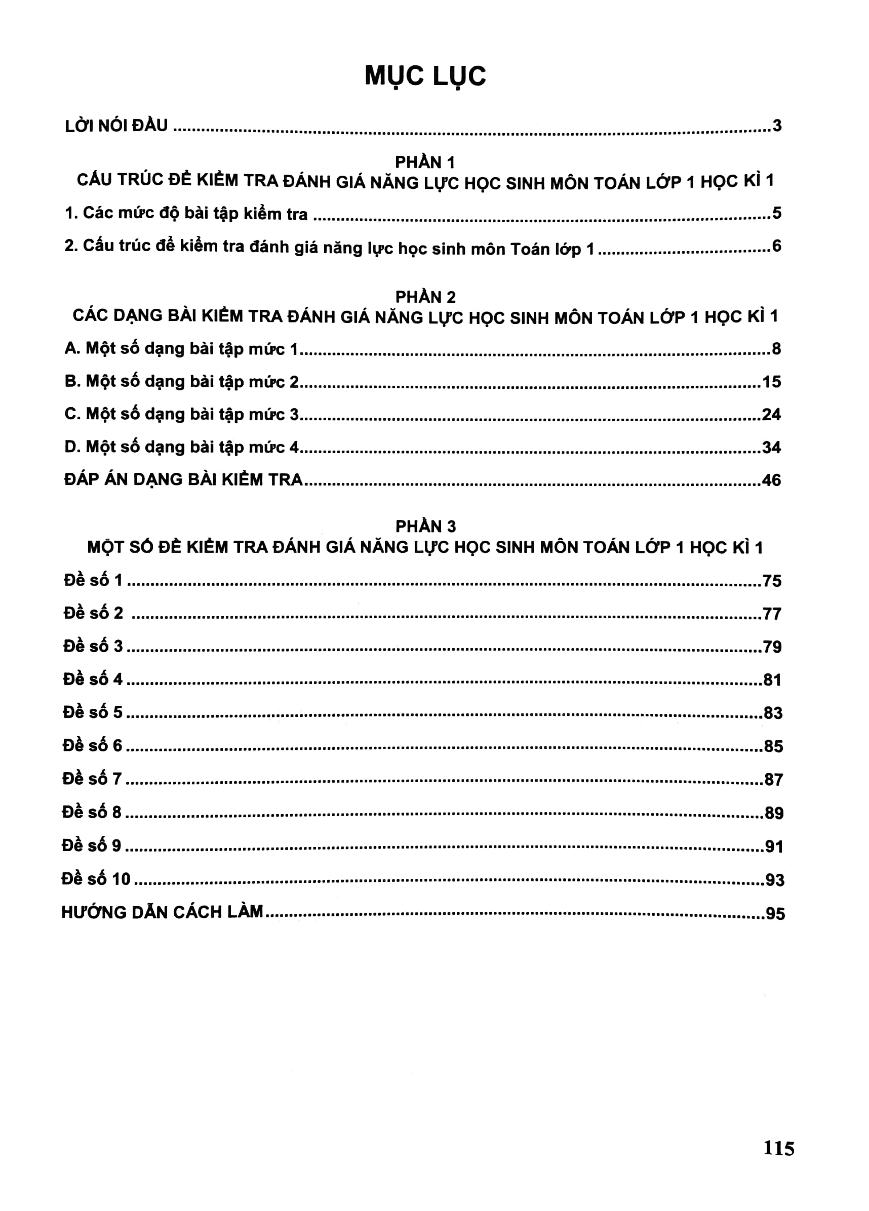 bộ kiểm tra, đánh giá năng lực học sinh lớp 1 môn toán - học kì 1 - Ảnh 3