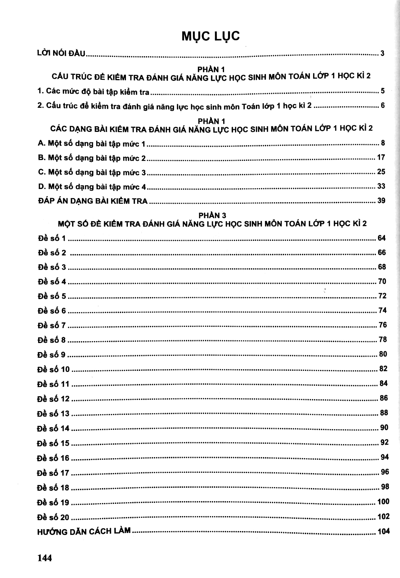 bộ kiểm tra, đánh giá năng lực học sinh lớp 1 môn toán - học kì 2 - Ảnh 3