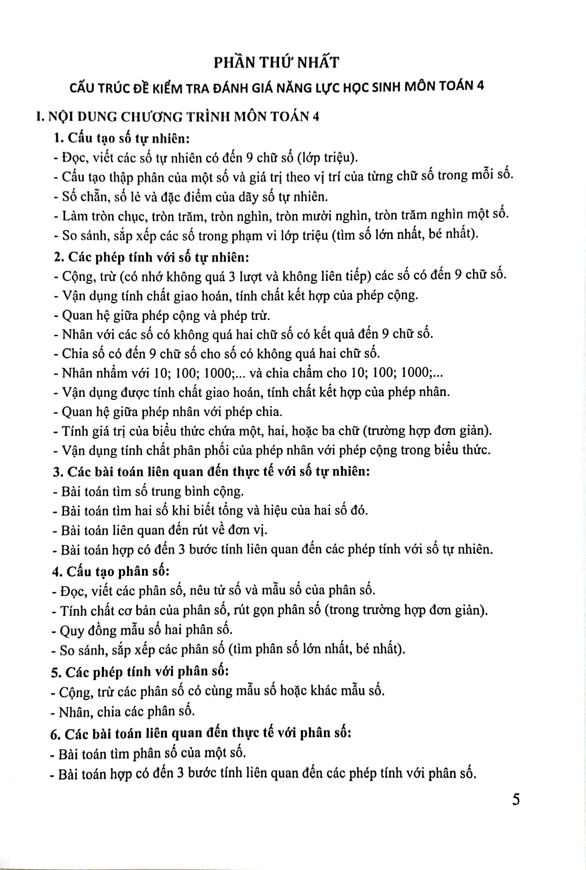 bộ kiểm tra, đánh giá năng lực học sinh lớp 4 môn toán - học kì 1 - Ảnh 4