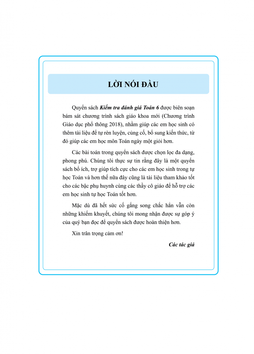 bộ kiểm tra đánh giá toán 6 - tập 1 - Ảnh 4