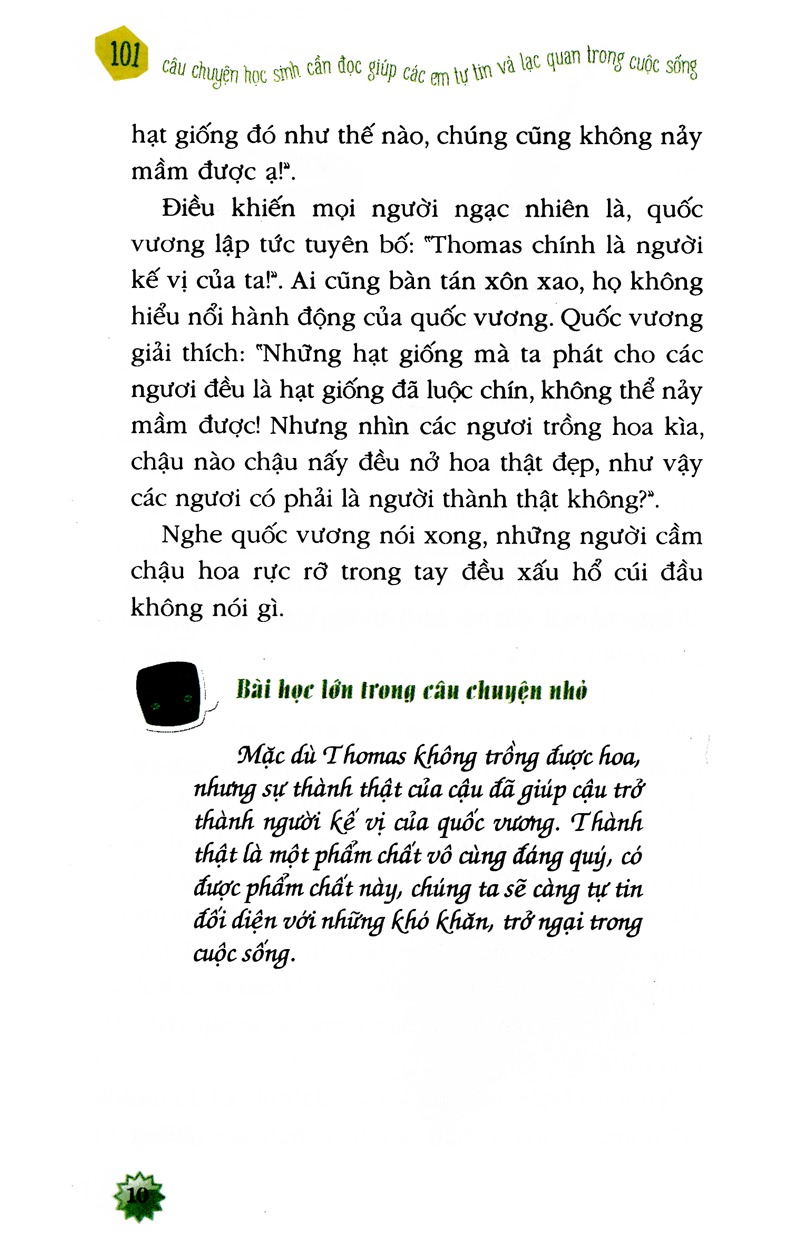 Bộ Kỹ Năng Sống Dành Cho Học Sinh - 101 Câu Chuyện Học Sinh Cần Đọc - Giúp Các Em Tự Tin Và Lạc Quan Trong Cuộc Sống (Tái Bản 2024) - Ảnh 10