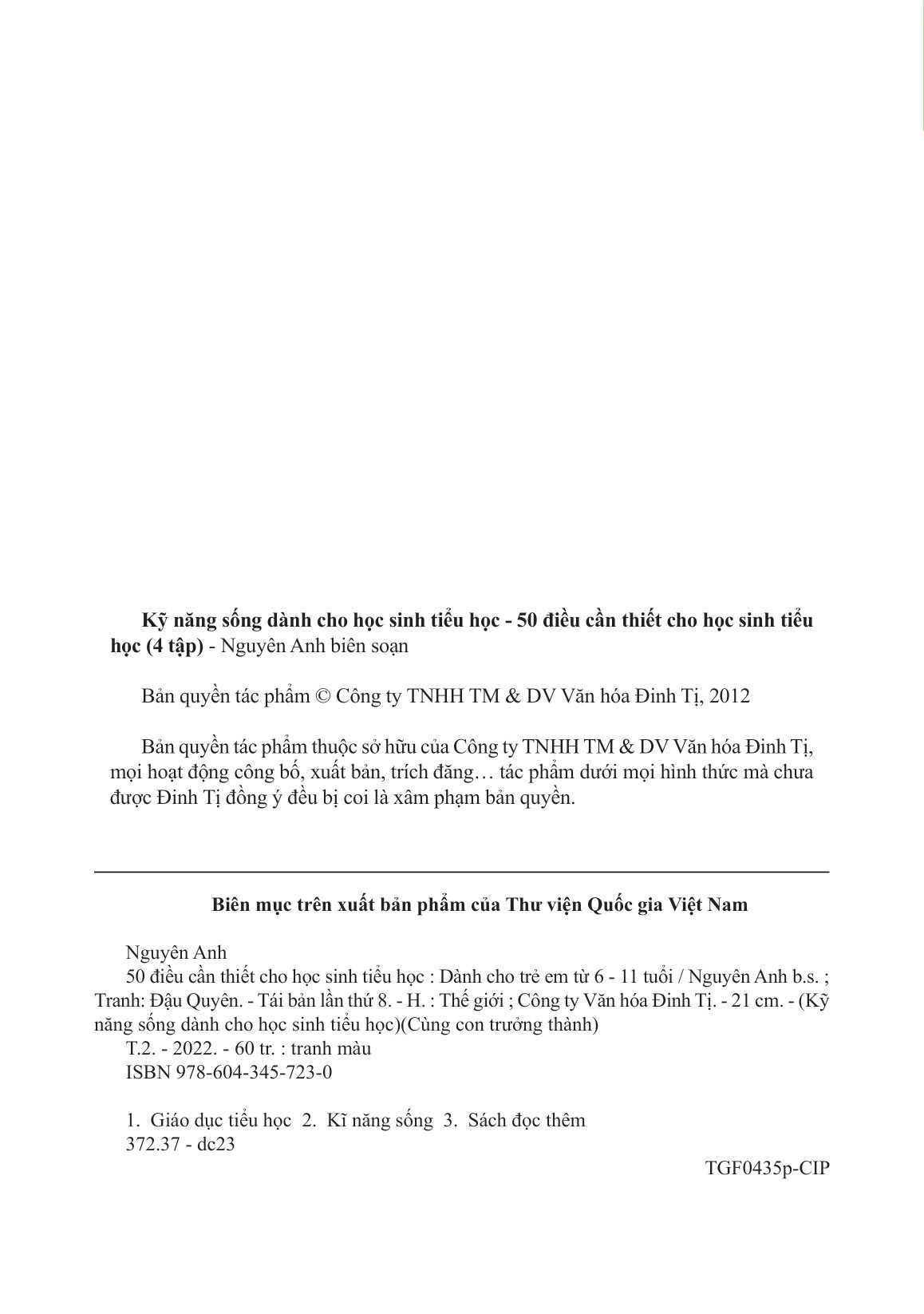 bộ kỹ năng sống dành cho học sinh tiểu học - 50 điều cần thiết cho học sinh tiểu học (tập 2) - Ảnh 3