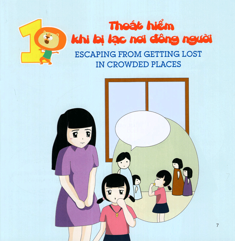 bộ kỹ năng thoát hiểm cho bé yêu - tập 4 - thoát hiểm khi bị lạc bị chó tấn công - escapting from getting lost, dog's attack (tái bản 2019) - Ảnh 3
