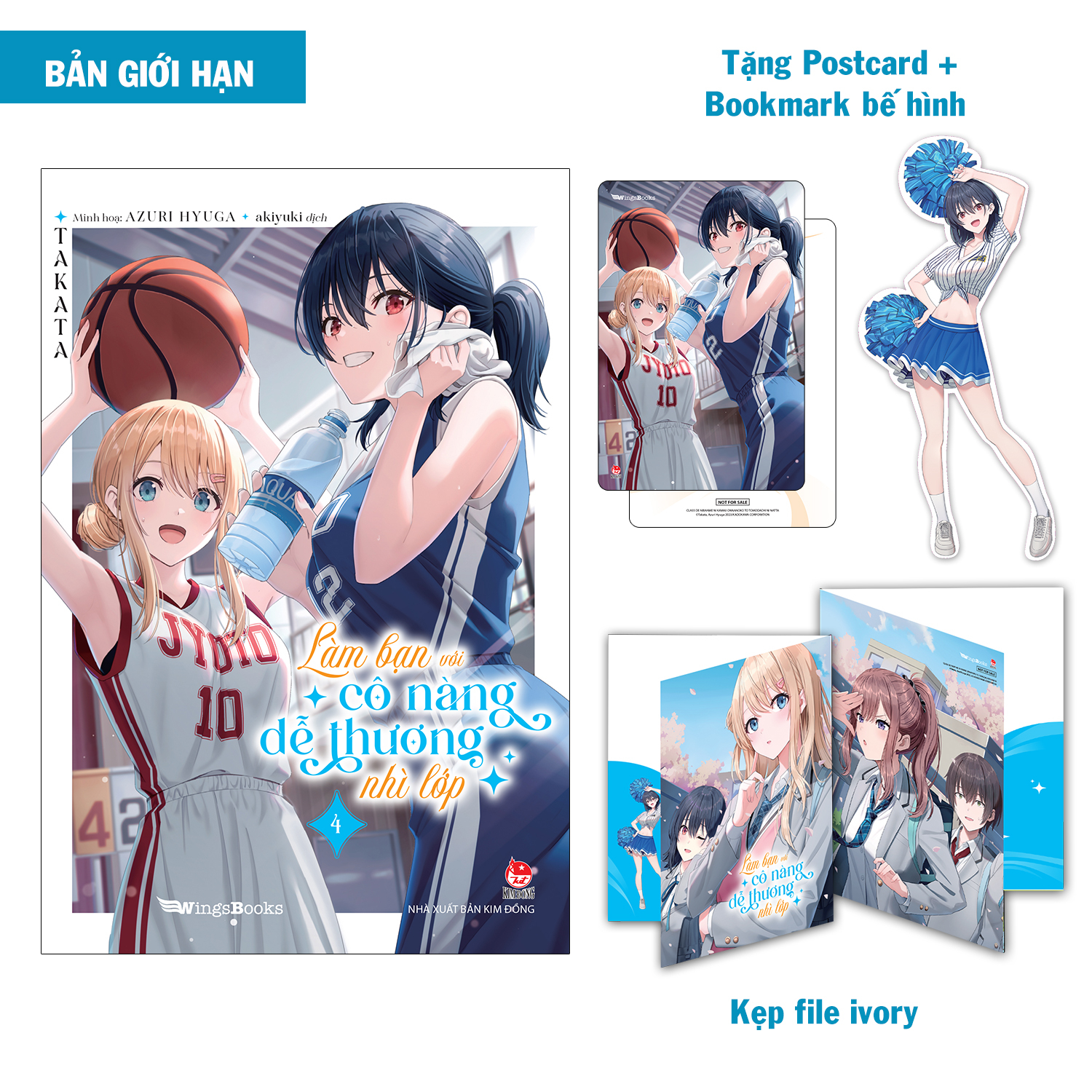 Bộ
Làm Bạn Với Cô Nàng Dễ Thương Nhì Lớp - Tập 4 - Bản Giới Hạn - Tặng Kèm Postcard + Bookmark + Kẹp File Ivory + Poster - Ảnh 2