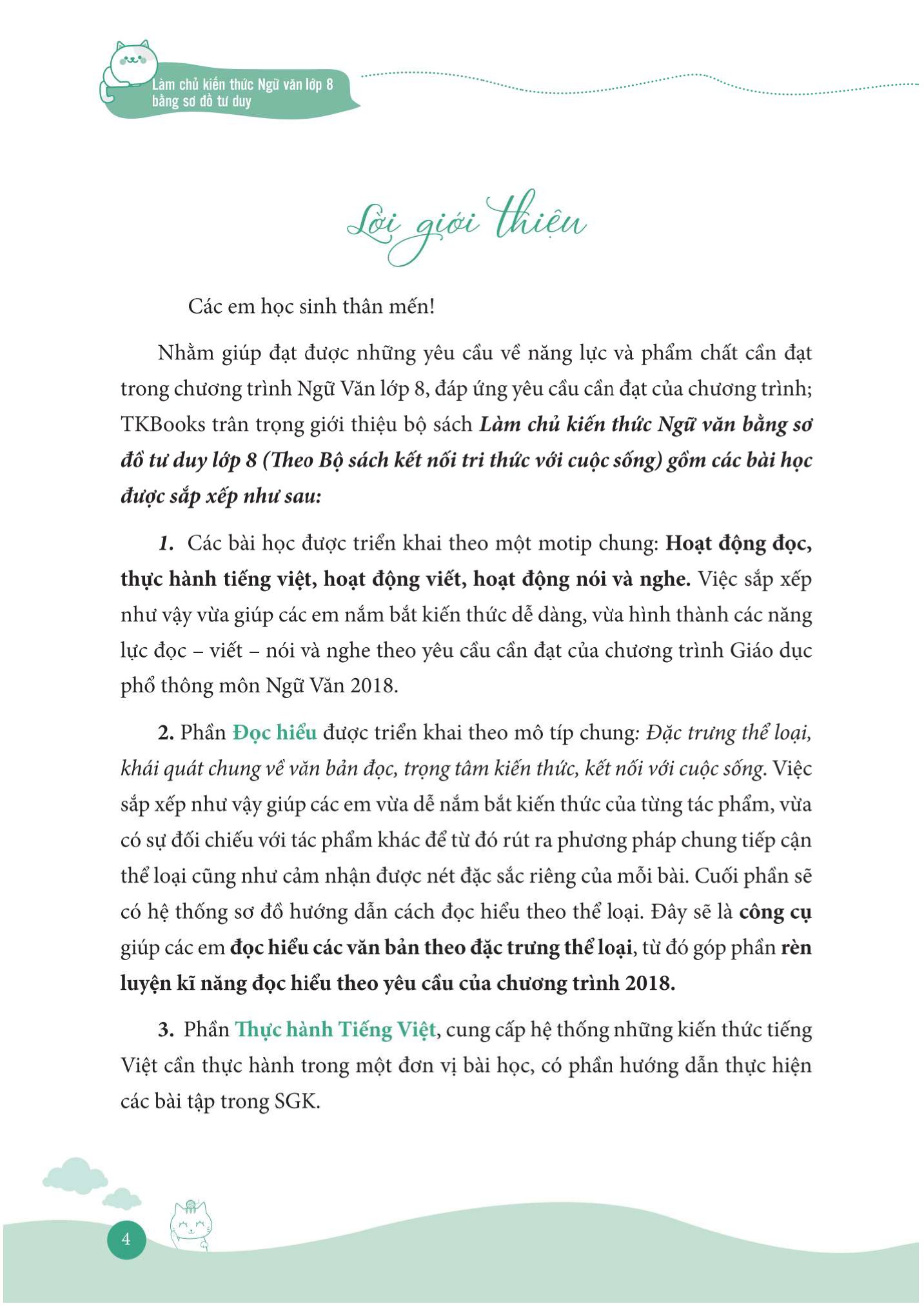 bộ làm chủ kiến thức ngữ văn bằng sơ đồ tư duy lớp 8 - tập 1 (theo chương trình của bộ sách kết nối tri thức với cuộc sống) - Ảnh 5