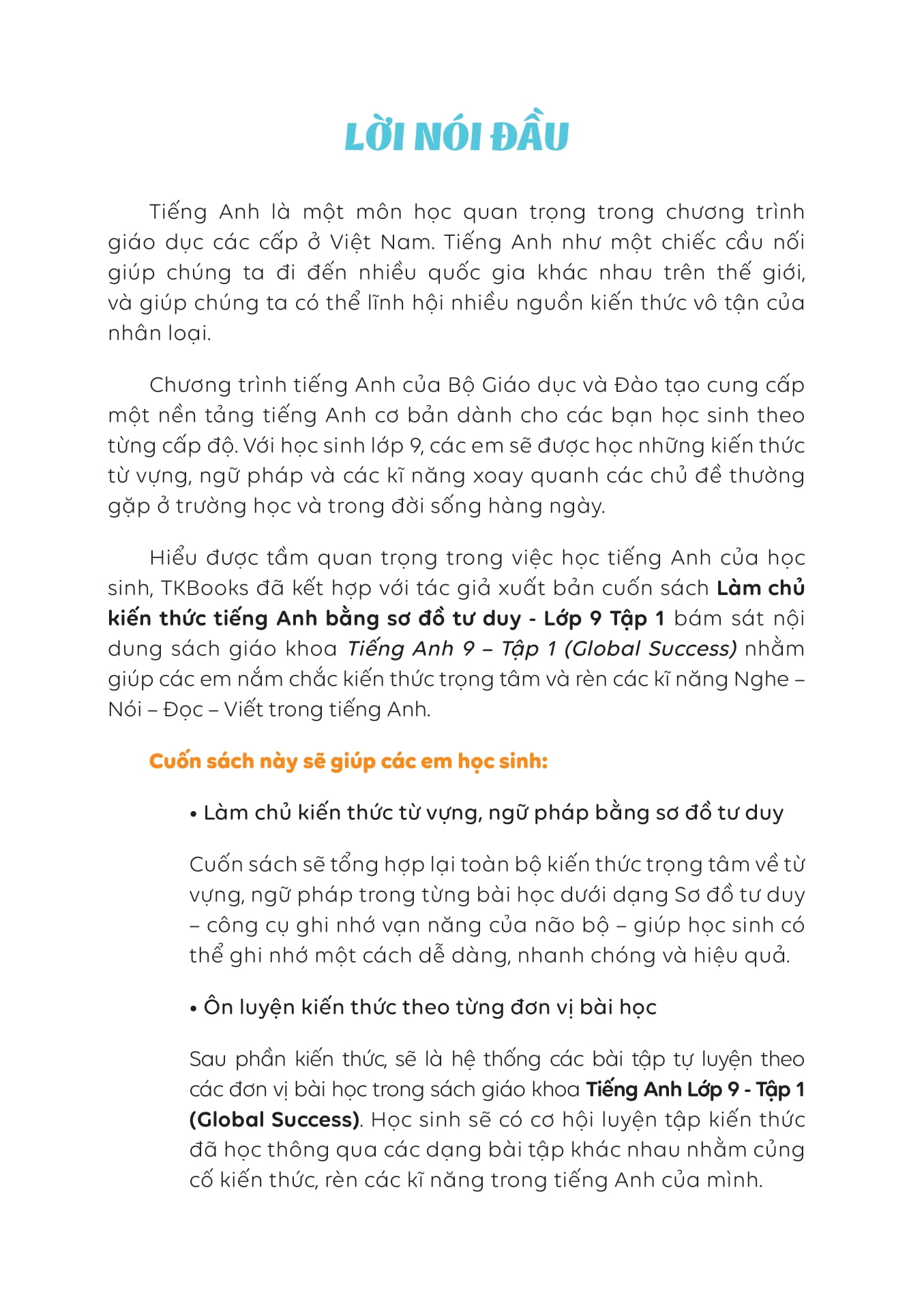 Bộ Làm Chủ Kiến Thức Tiếng Anh Bằng Sơ Đồ Tư Duy Lớp 9 - Tập 1 - Ảnh 3