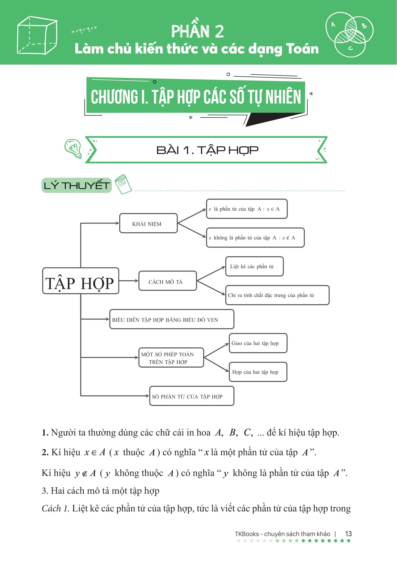 bộ làm chủ kiến thức toán bằng sơ đồ tư duy lớp 6 - tập 1 - Ảnh 13