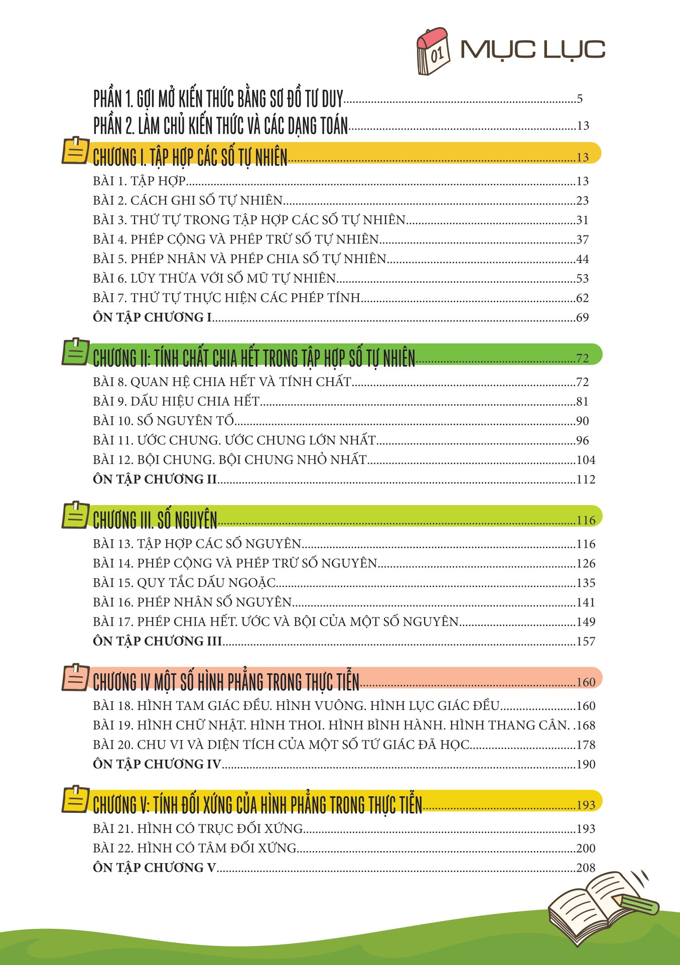 bộ làm chủ kiến thức toán bằng sơ đồ tư duy lớp 6 - tập 1 - Ảnh 8