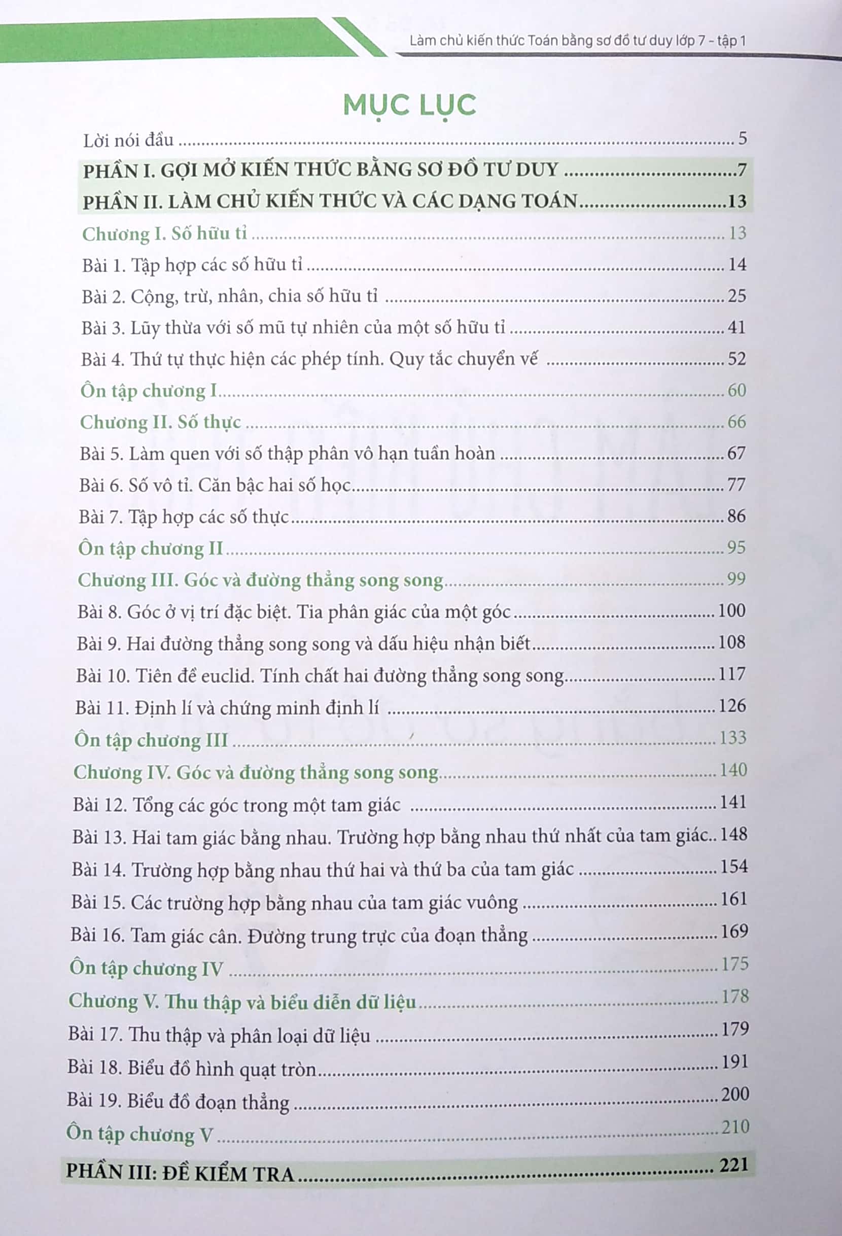 bộ làm chủ kiến thức toán bằng sơ đồ tư duy lớp 7 - tập 1 - Ảnh 3