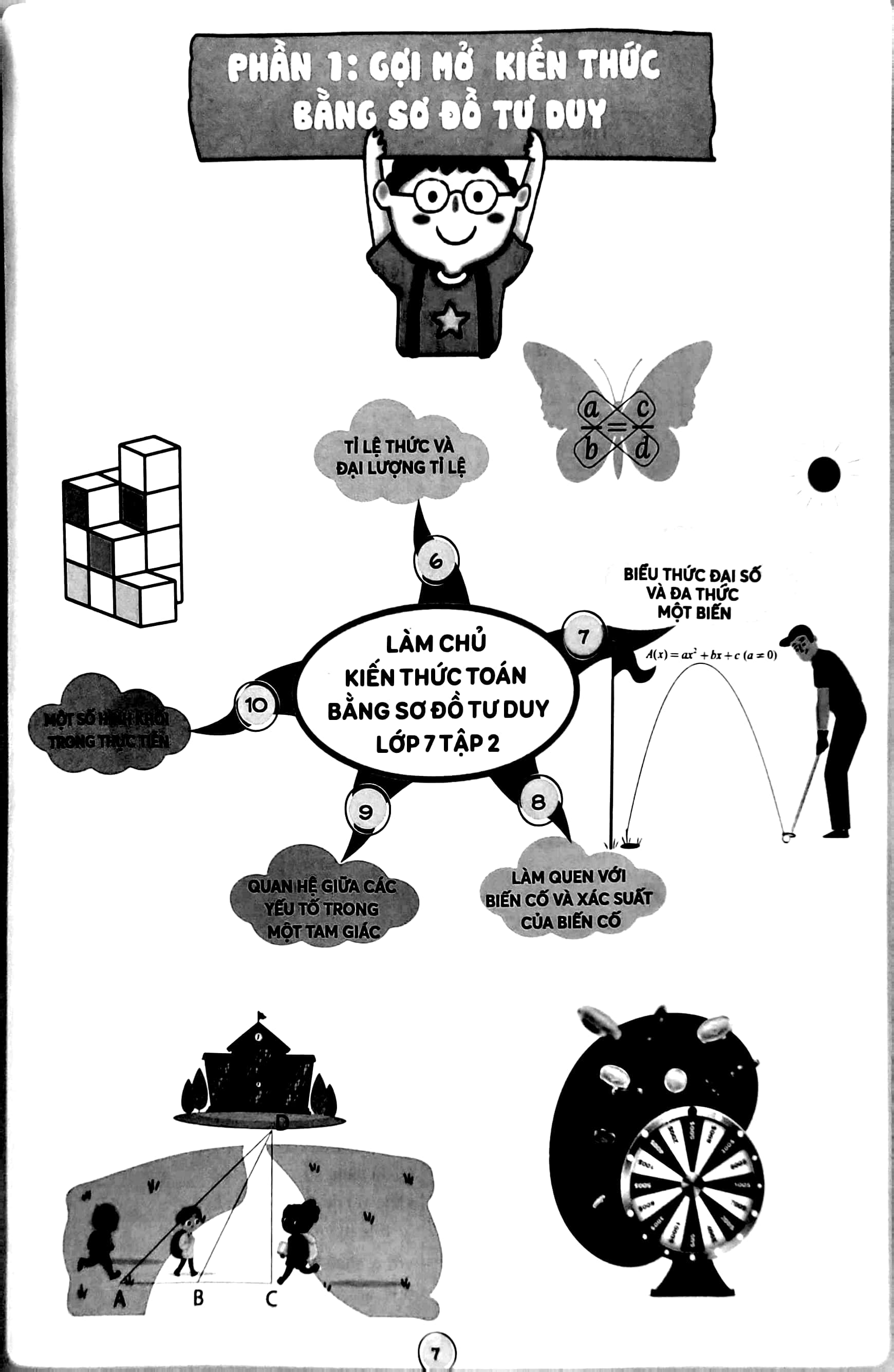 bộ làm chủ kiến thức toán bằng sơ đồ tư duy lớp 7 - tập 2 - Ảnh 5