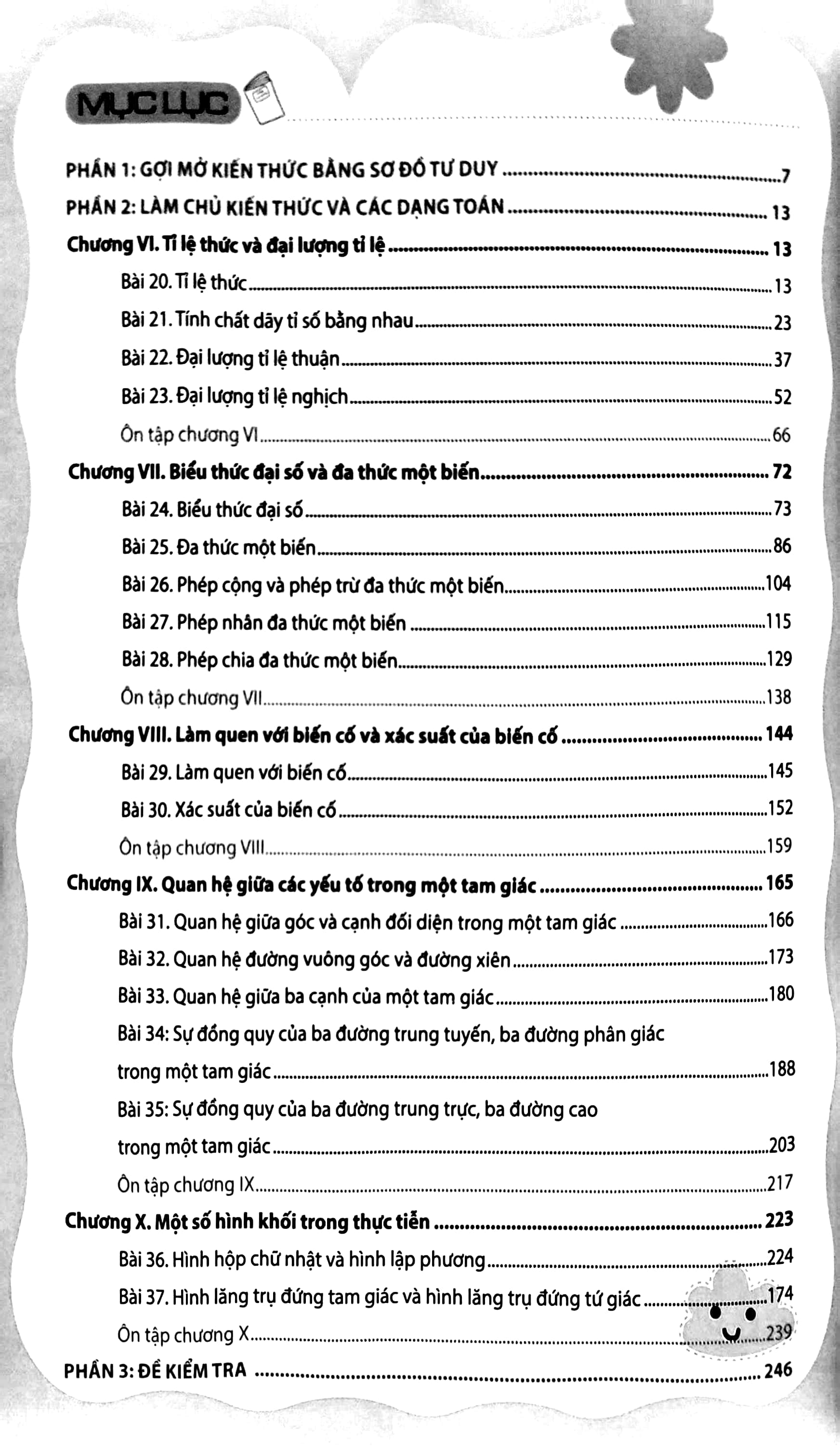 bộ làm chủ kiến thức toán bằng sơ đồ tư duy lớp 7 - tập 2 - Ảnh 6