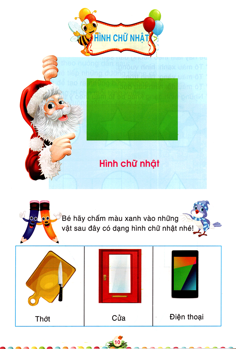 bộ làm quen môn toán bé học tập 5: hình dạng - Ảnh 11