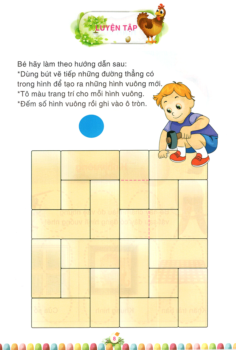 bộ làm quen môn toán bé học tập 5: hình dạng - Ảnh 9