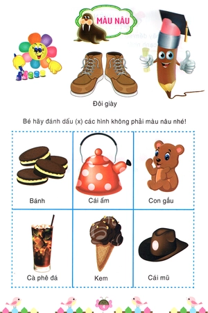 bộ làm quen môn toán bé học tập 6: màu sắc - Ảnh 5