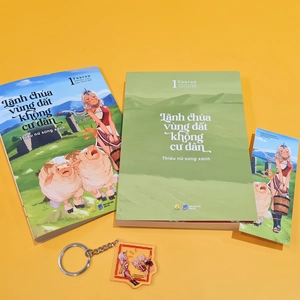 bộ lãnh chúa vùng đất không cư dân - thiếu nữ sừng xanh - tập 1 - bản đặc biệt - tặng kèm bookmark + móc khóa - Ảnh 3