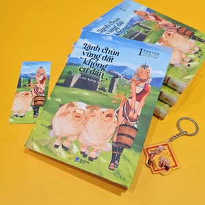 bộ lãnh chúa vùng đất không cư dân - thiếu nữ sừng xanh - tập 1 - bản đặc biệt - tặng kèm bookmark + móc khóa - Ảnh 5