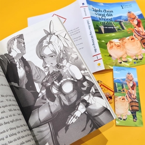 bộ lãnh chúa vùng đất không cư dân - thiếu nữ sừng xanh - tập 1 - bản đặc biệt - tặng kèm bookmark + móc khóa - Ảnh 7