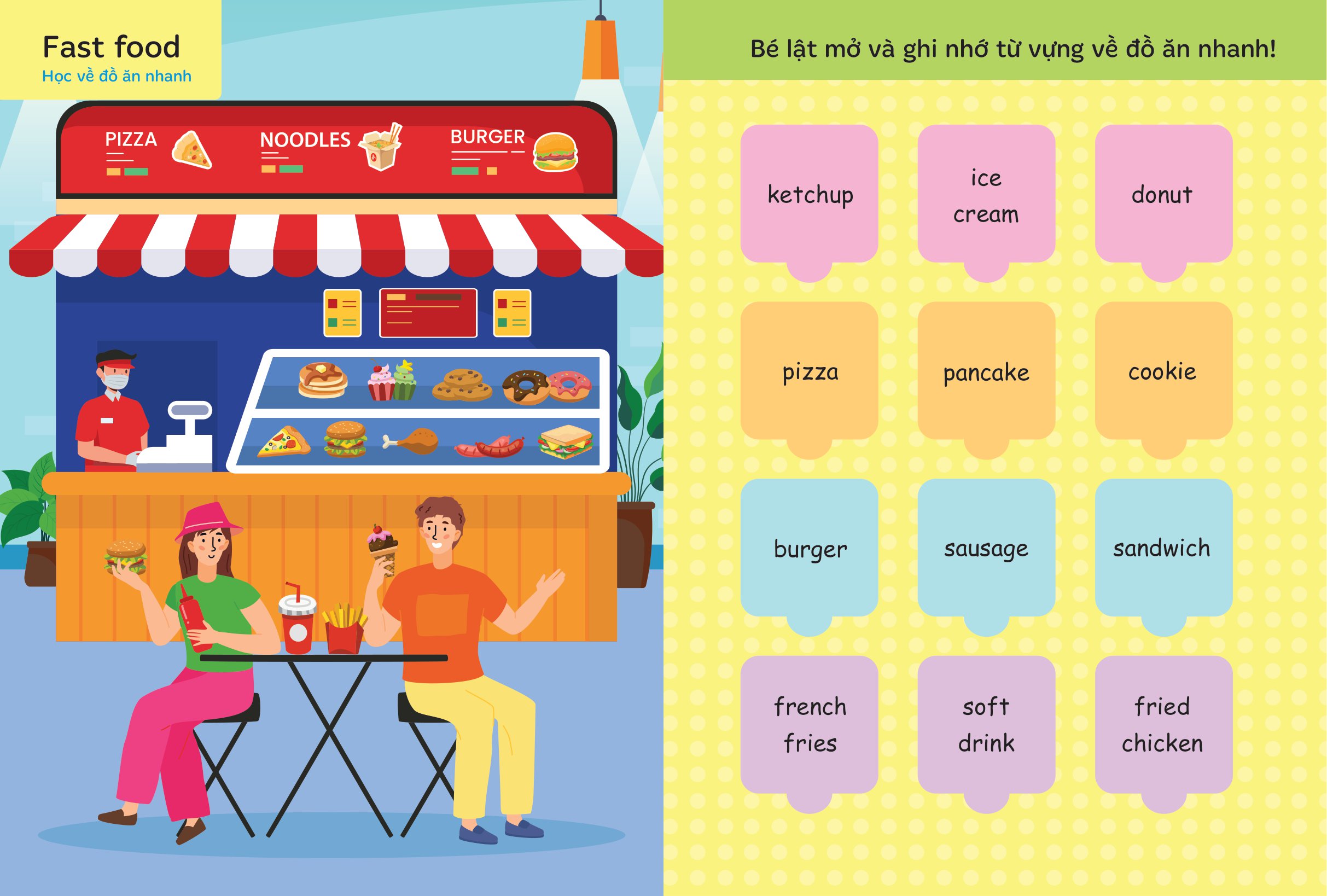 bộ lật mở từ vựng tiếng anh đầu tiên cho bé - cuốn 1 - Ảnh 3