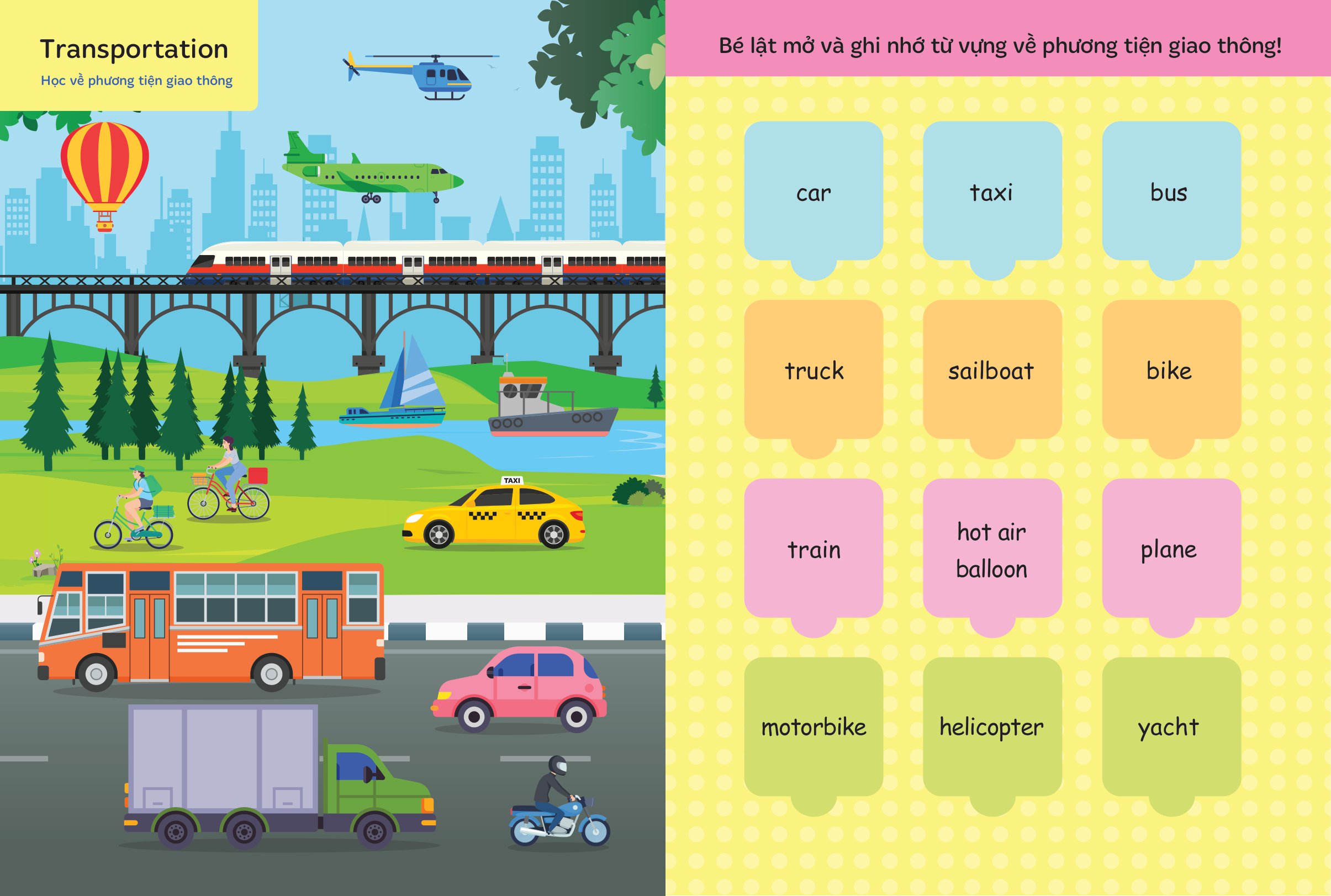 bộ lật mở từ vựng tiếng anh đầu tiên cho bé - cuốn 2 - Ảnh 3