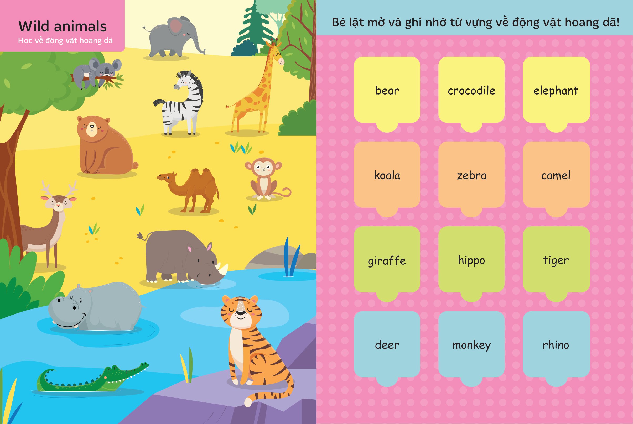 bộ lật mở từ vựng tiếng anh đầu tiên cho bé - cuốn 3 - Ảnh 2