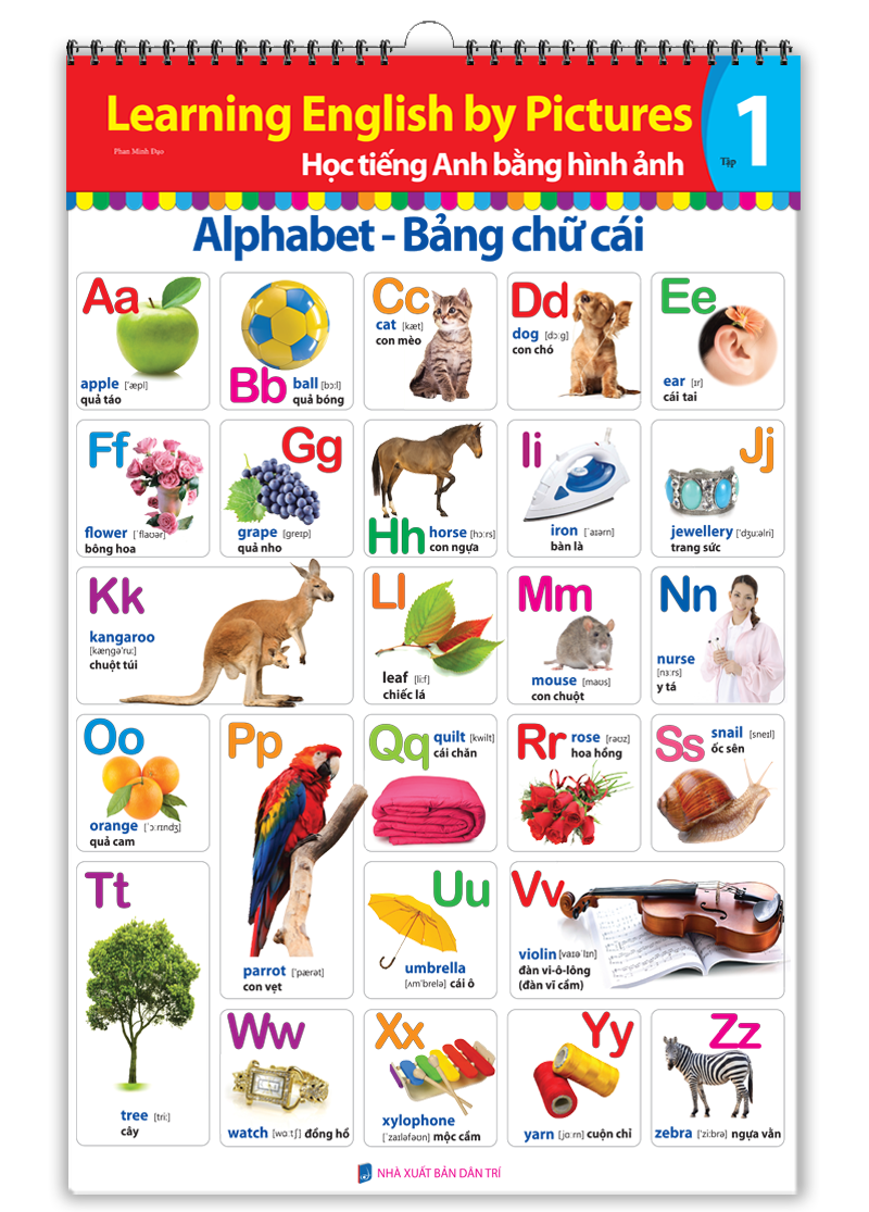 bộ learing english by pictures - học tiếng anh bằng hình ảnh - tập 1 (tái bản) - Ảnh 2