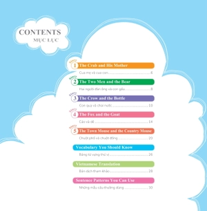 bộ learn english with fables 1 - học tiếng anh qua truyện ngụ ngôn - tập 1 - the crab and his mother - cua mẹ và cua con - Ảnh 2