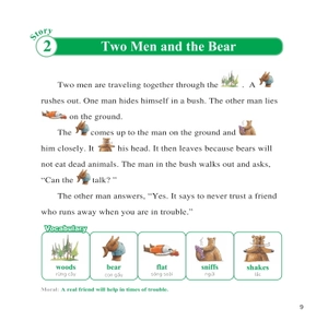 bộ learn english with fables 1 - học tiếng anh qua truyện ngụ ngôn - tập 1 - the crab and his mother - cua mẹ và cua con - Ảnh 6