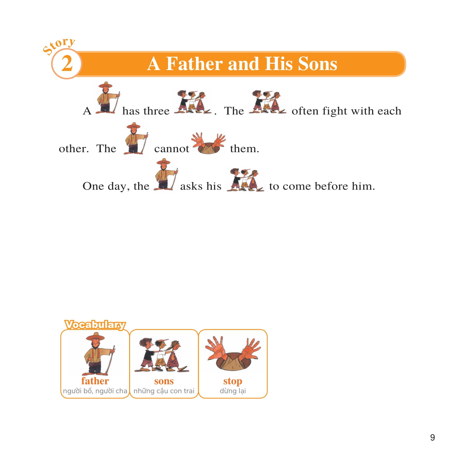 bộ learn english with fables 2 - học tiếng anh qua truyện ngụ ngôn - tập 2 - the hen and the golden eggs - gà mái và trứng vàng - Ảnh 2