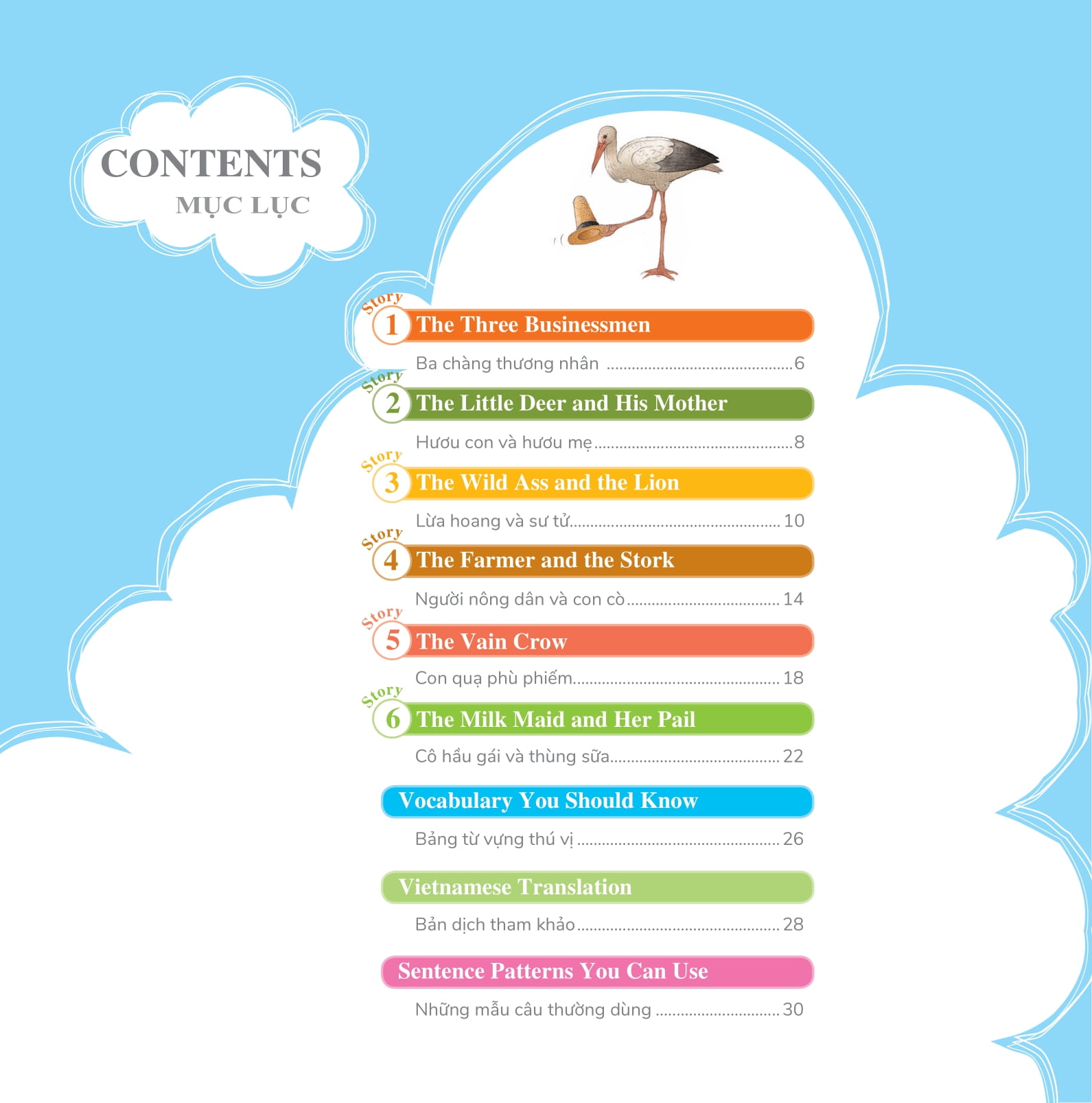 bộ learn english with fables 3- học tiếng anh qua truyện ngụ ngôn - tập 3 - the three businessmen - ba chàng thương nhân - Ảnh 2