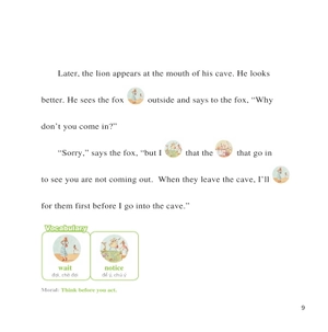 bộ learn english with fables 4 - học tiếng anh qua truyện ngụ ngôn - tập 4 - the lion, the fox, and the beasts - sư tử, cáo và muôn loài - Ảnh 6