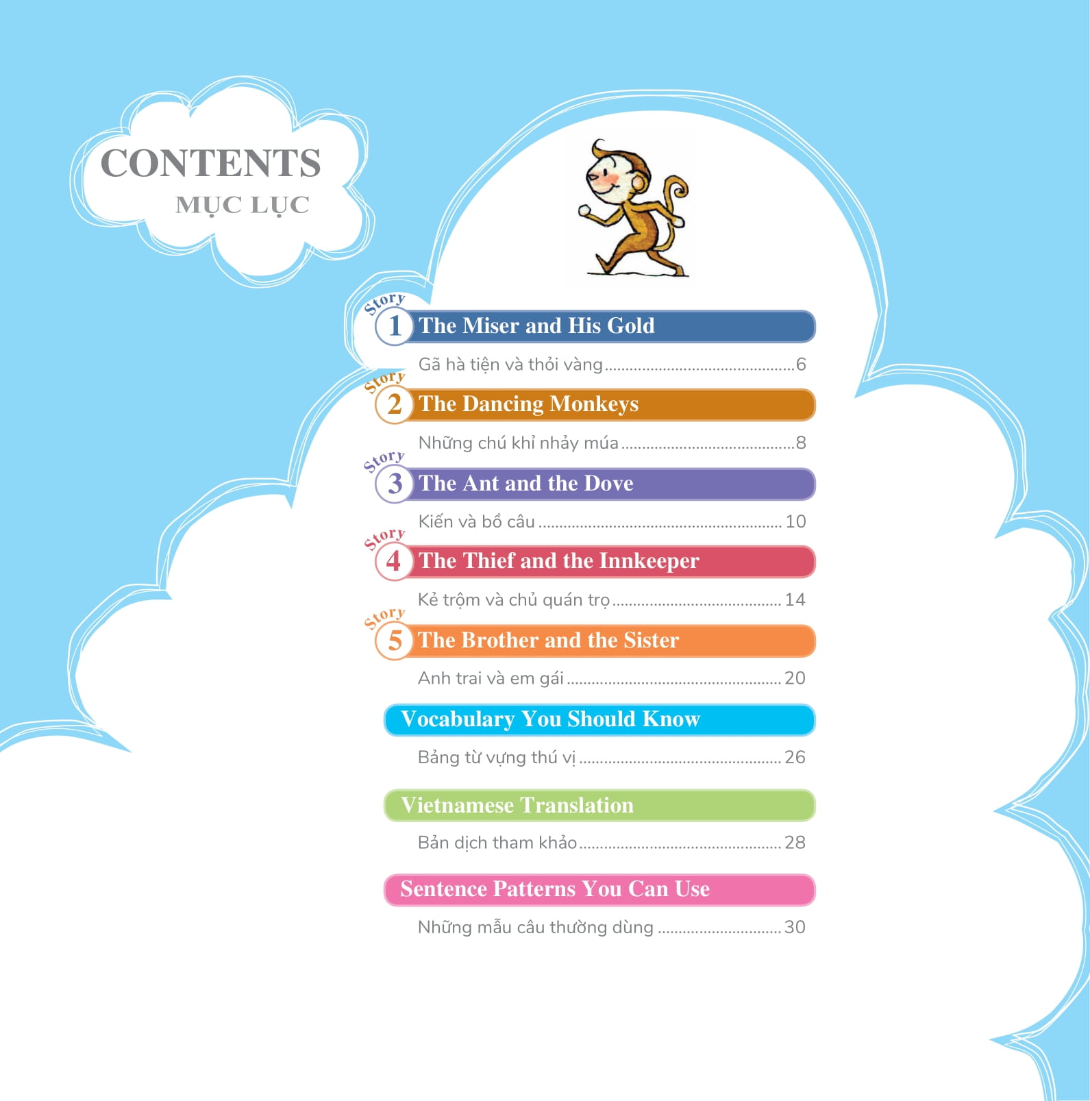 bộ learn english with fables 5 - học tiếng anh qua truyện ngụ ngôn - tập 5 - the miser and his gold - gã hà tiện và thỏi vàng - Ảnh 2