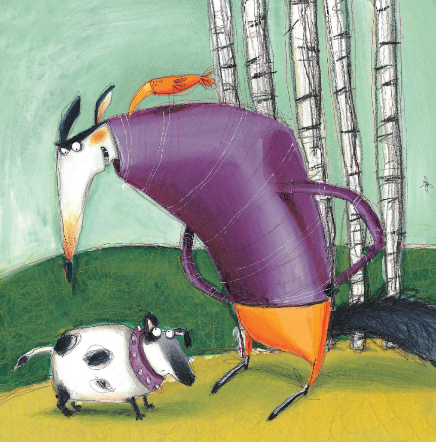 bộ learn english with fables 6 - học tiếng anh qua truyện ngụ ngôn - tập 6 - the wolf and the dog - sói và chó - Ảnh 6