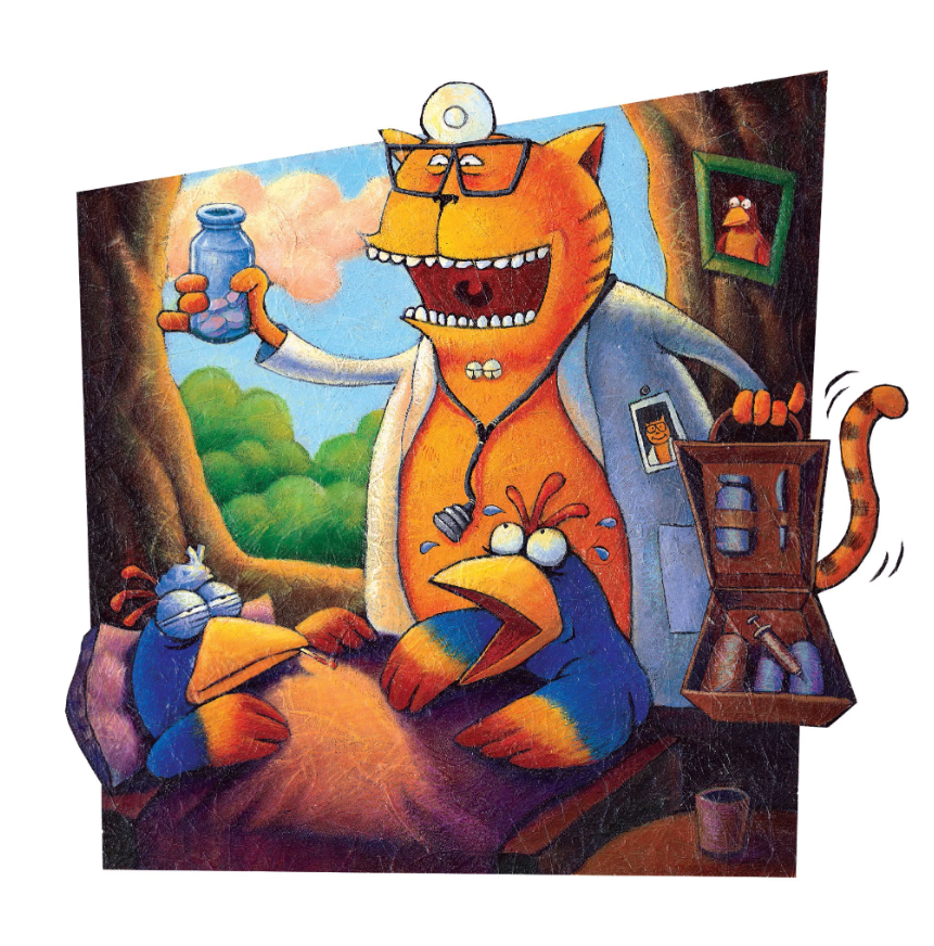 bộ learn english with fables 8 - học tiếng anh qua truyện ngụ ngôn - tập 8 - the cat and the birds - mèo và chim - Ảnh 4