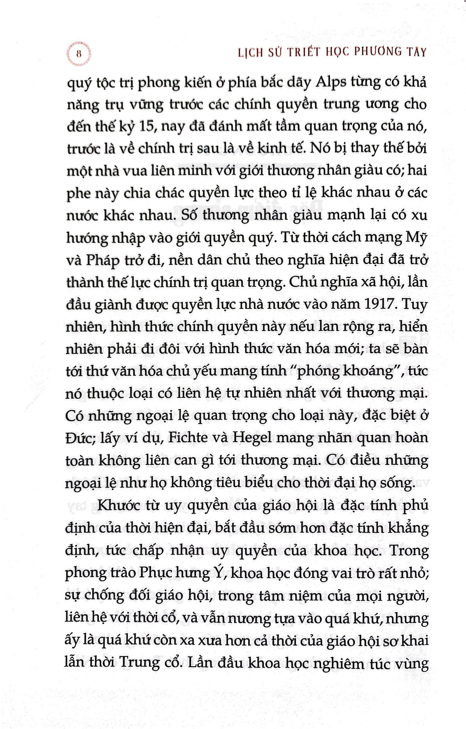 bộ lịch sử triết học phương tây - tập 3 - triết học hiện đại - bìa cứng - Ảnh 5