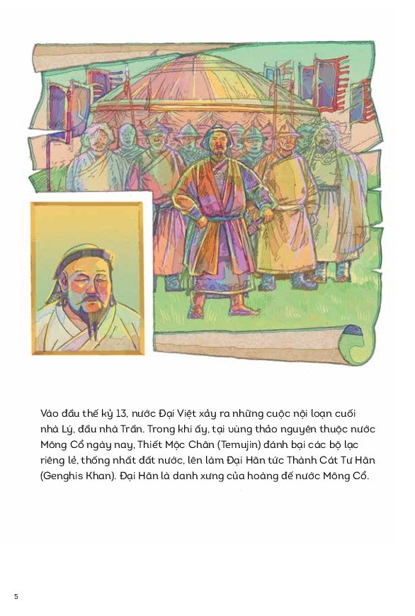 Bộ Lịch Sử Việt Nam Bằng Tranh - Chiến Thắng Quân Mông Lần 1 - Bản Màu - Ảnh 3