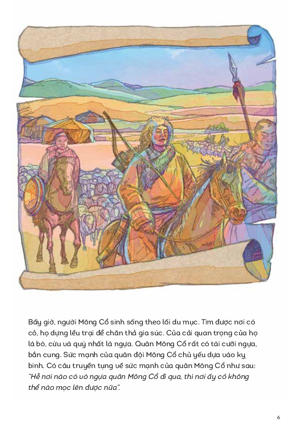 Bộ Lịch Sử Việt Nam Bằng Tranh - Chiến Thắng Quân Mông Lần 1 - Bản Màu - Ảnh 4