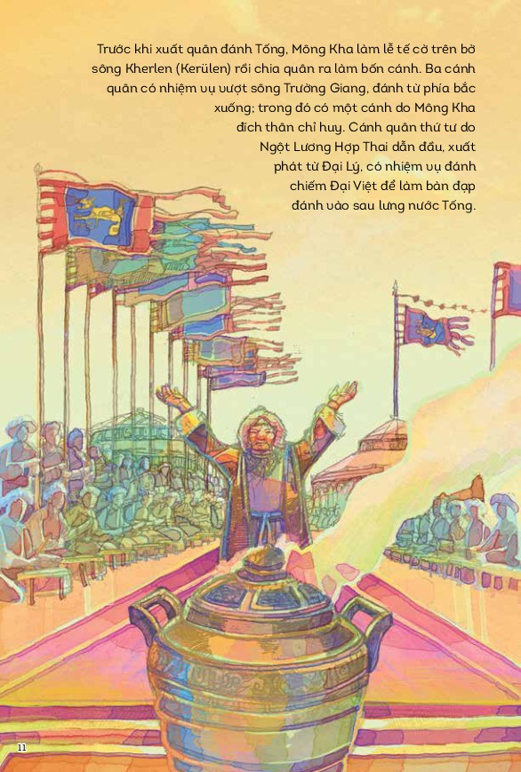 Bộ Lịch Sử Việt Nam Bằng Tranh - Chiến Thắng Quân Mông Lần 1 - Bản Màu - Ảnh 7