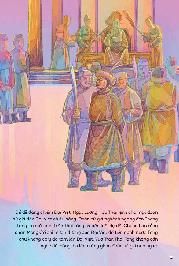 Bộ Lịch Sử Việt Nam Bằng Tranh - Chiến Thắng Quân Mông Lần 1 - Bản Màu - Ảnh 8