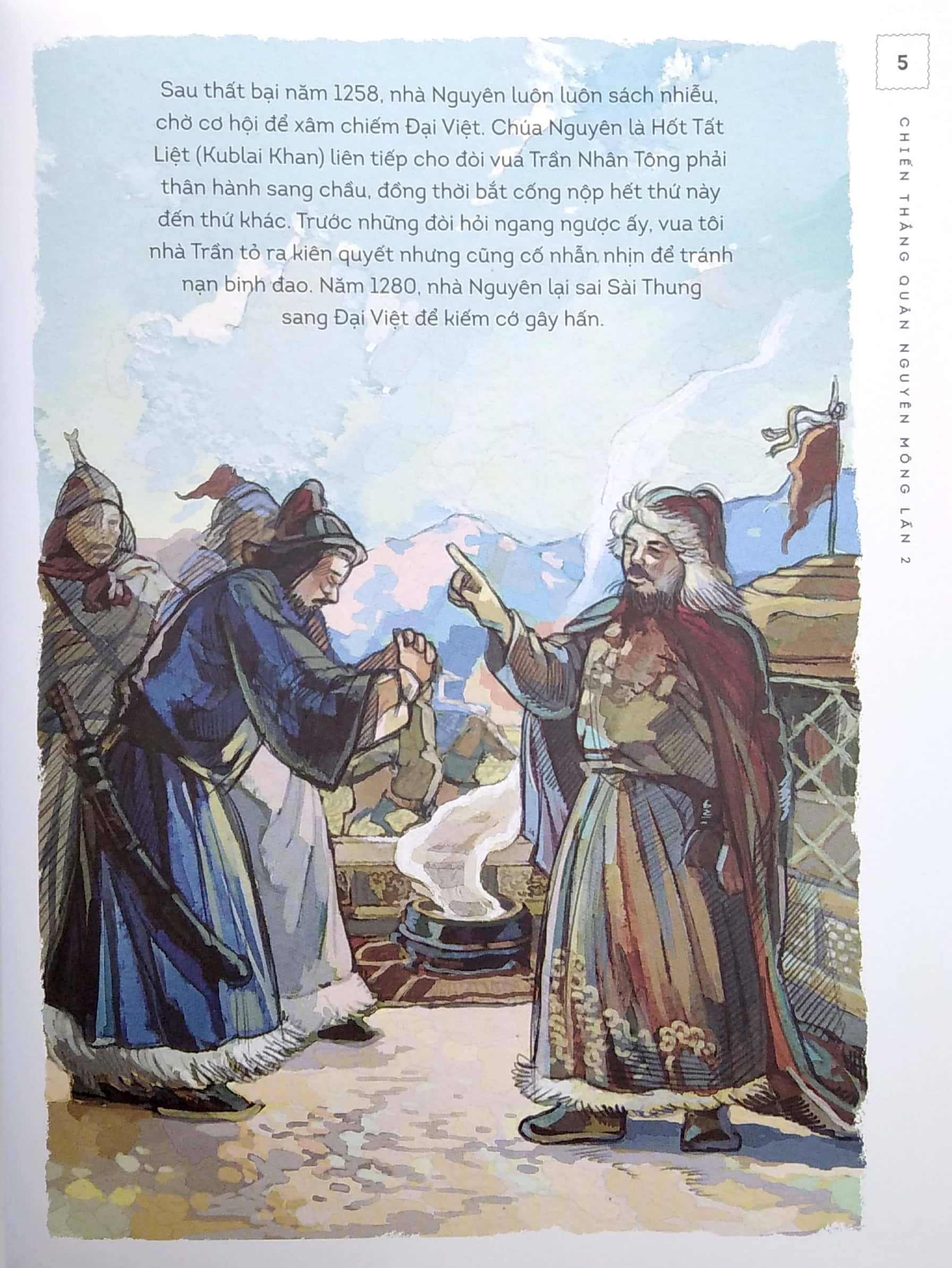 bộ lịch sử việt nam bằng tranh - chiến thắng quân nguyên mông lần 2 (bản màu) - Ảnh 3