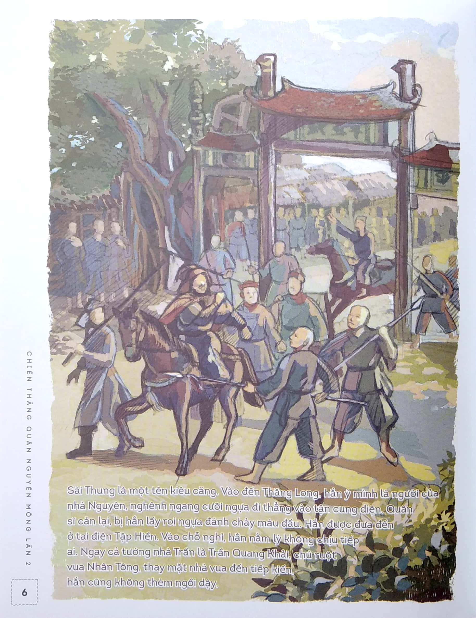 bộ lịch sử việt nam bằng tranh - chiến thắng quân nguyên mông lần 2 (bản màu) - Ảnh 4