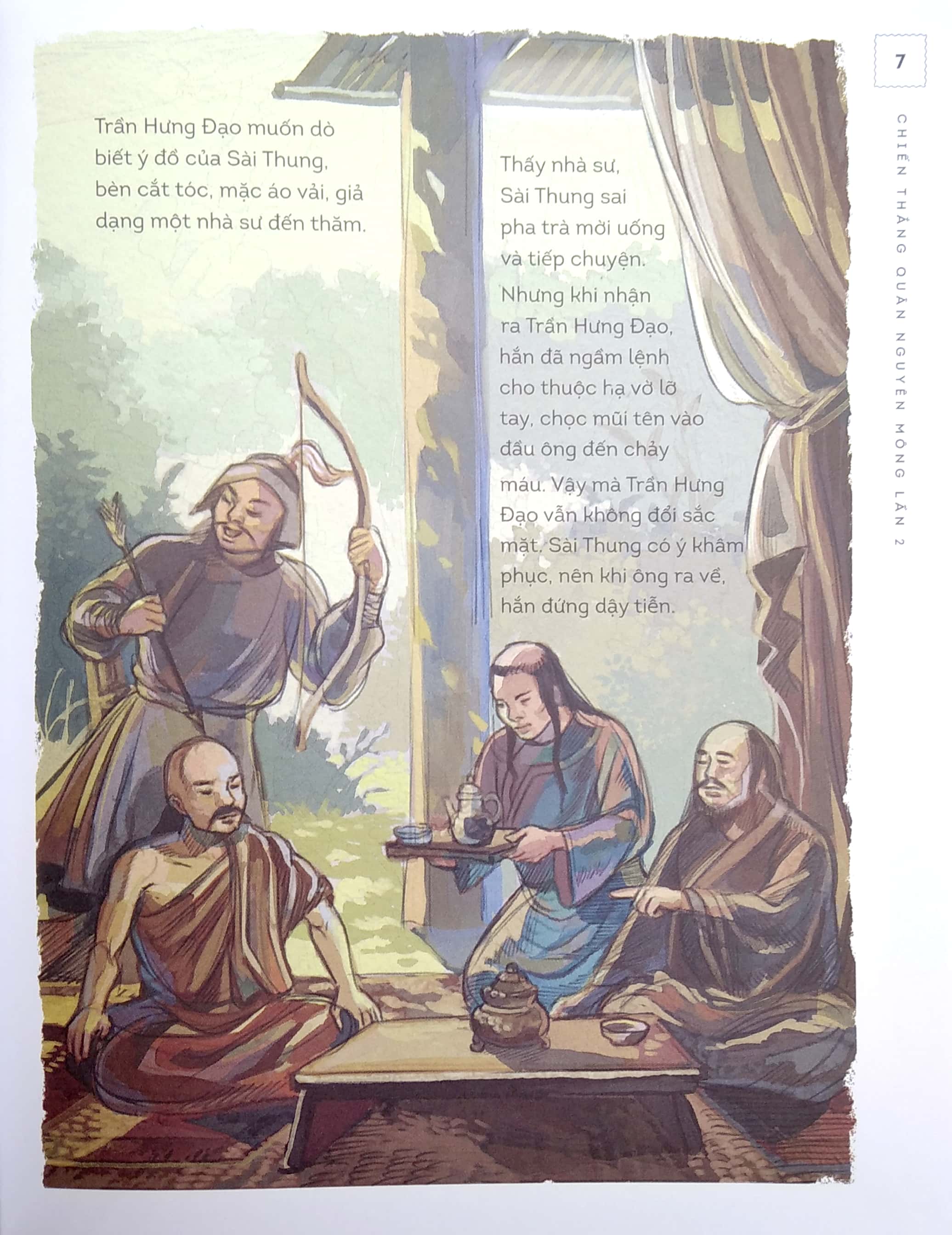 bộ lịch sử việt nam bằng tranh - chiến thắng quân nguyên mông lần 2 (bản màu) - Ảnh 5
