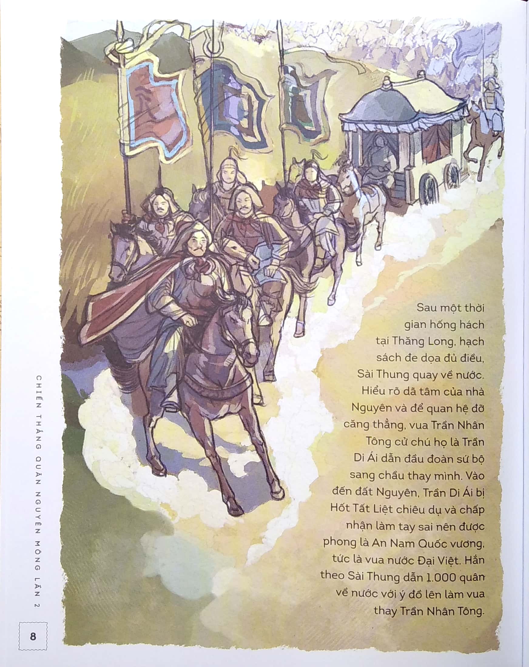 bộ lịch sử việt nam bằng tranh - chiến thắng quân nguyên mông lần 2 (bản màu) - Ảnh 6