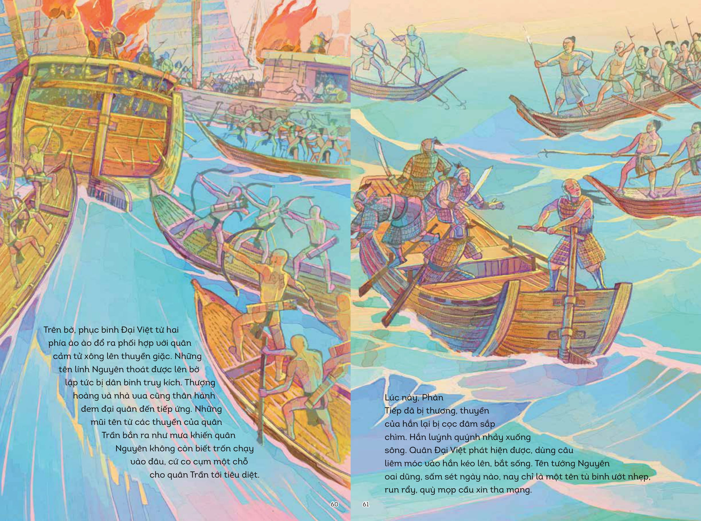 Bộ Lịch Sử Việt Nam Bằng Tranh - Chiến Thắng Quân Nguyên Mông Lần 3 - Bản Màu - Ảnh 5