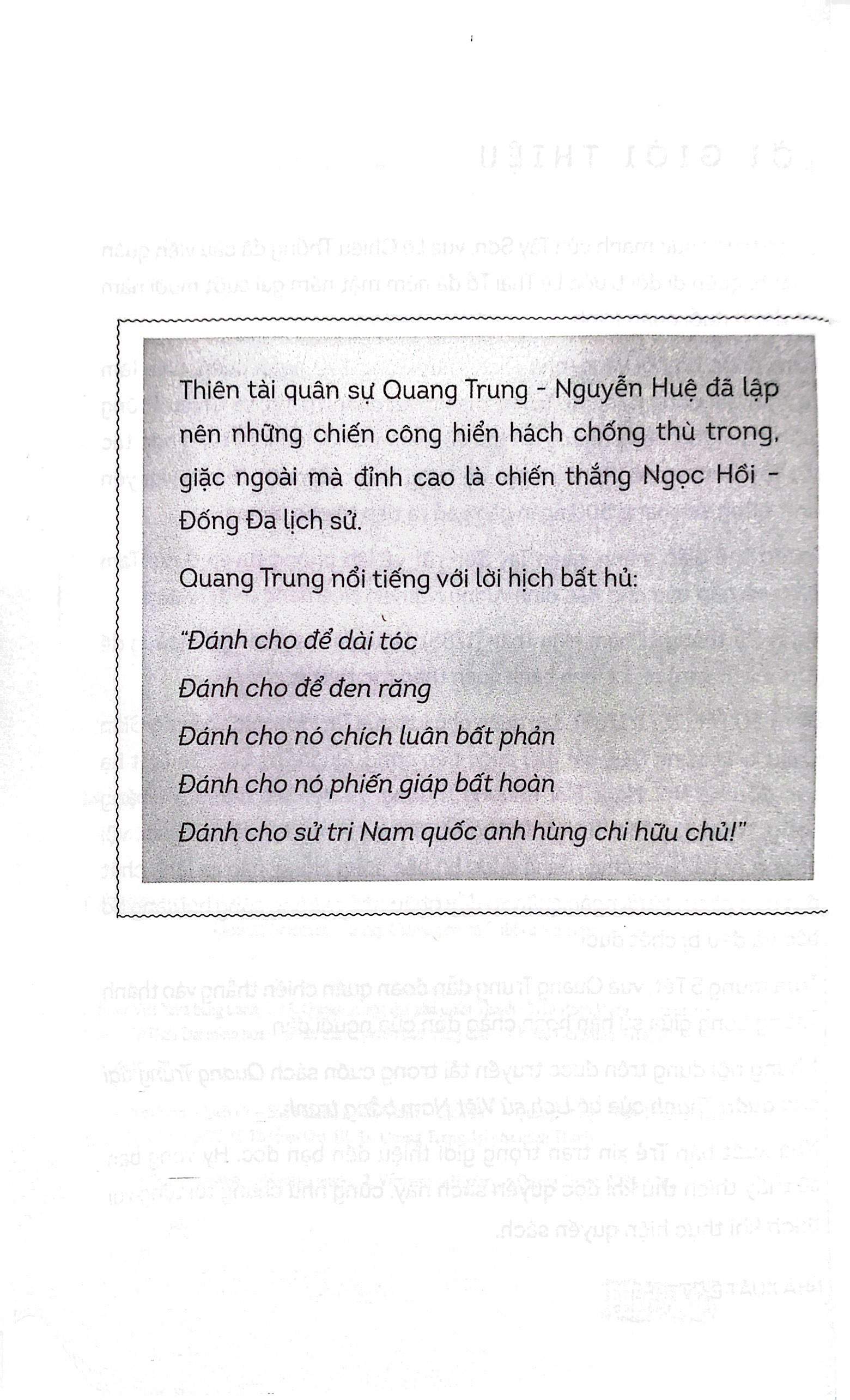 bộ lịch sử việt nam bằng tranh - tập 55 - quang trung đại phá quân thanh - Ảnh 4